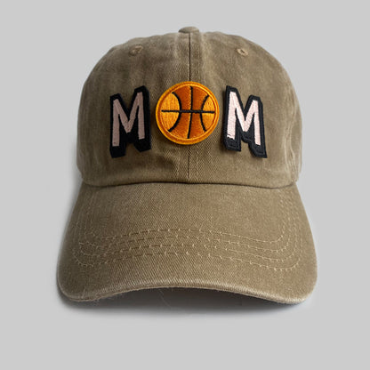Simple Distressed Basketball Mom Hat