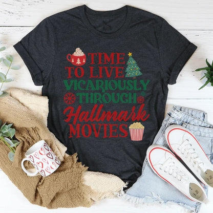 Women's Time To Live Vicariously Christmas T-Shirt