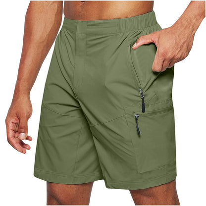 Men's Casual Zipper Cargo Shorts