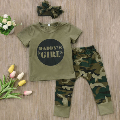 Baby Daddy's Girl Camo Outfit