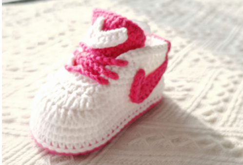Baby Girl Crochet Sneakers