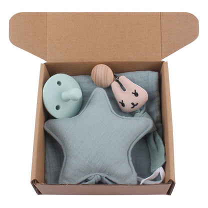 Baby Muslin Wooden Gift Sets