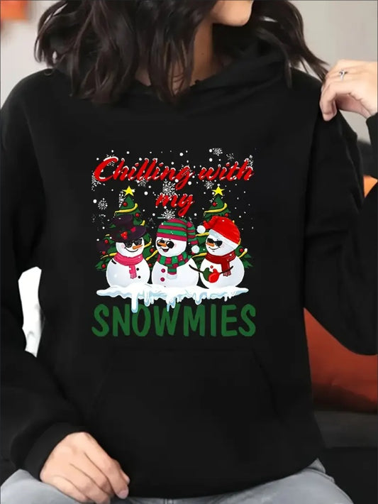 Chilling With My Snowmies Christmas Hoodie