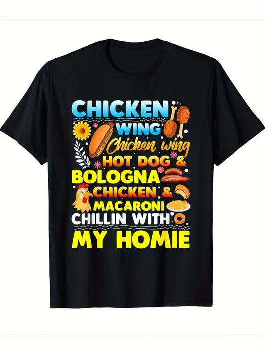 Chicken Wing Chillin With My Homie T-Shirt