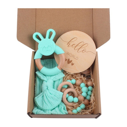 Baby Muslin Wooden Gift Sets