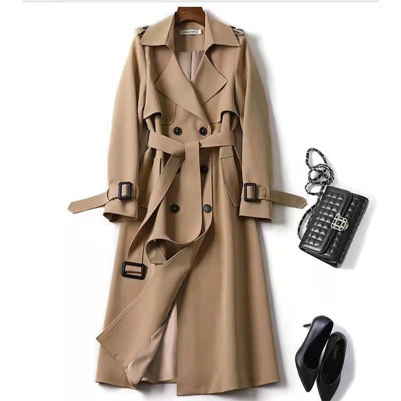 Women's Double-Breasted Trench Coat