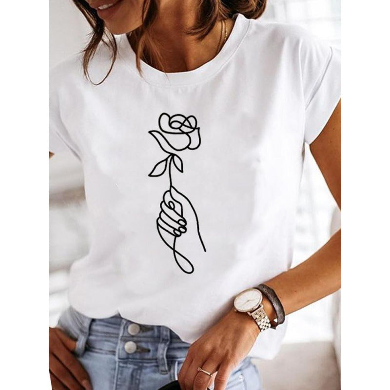 Women's Casual Print T-Shirt