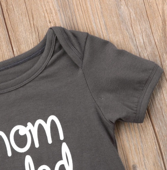 Baby Mom + Dad = Me Onesie