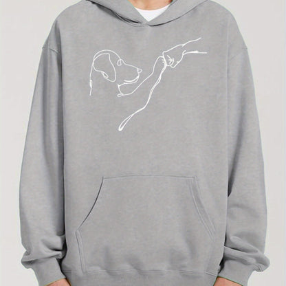 Men's Dog Fist Bump Hoodie