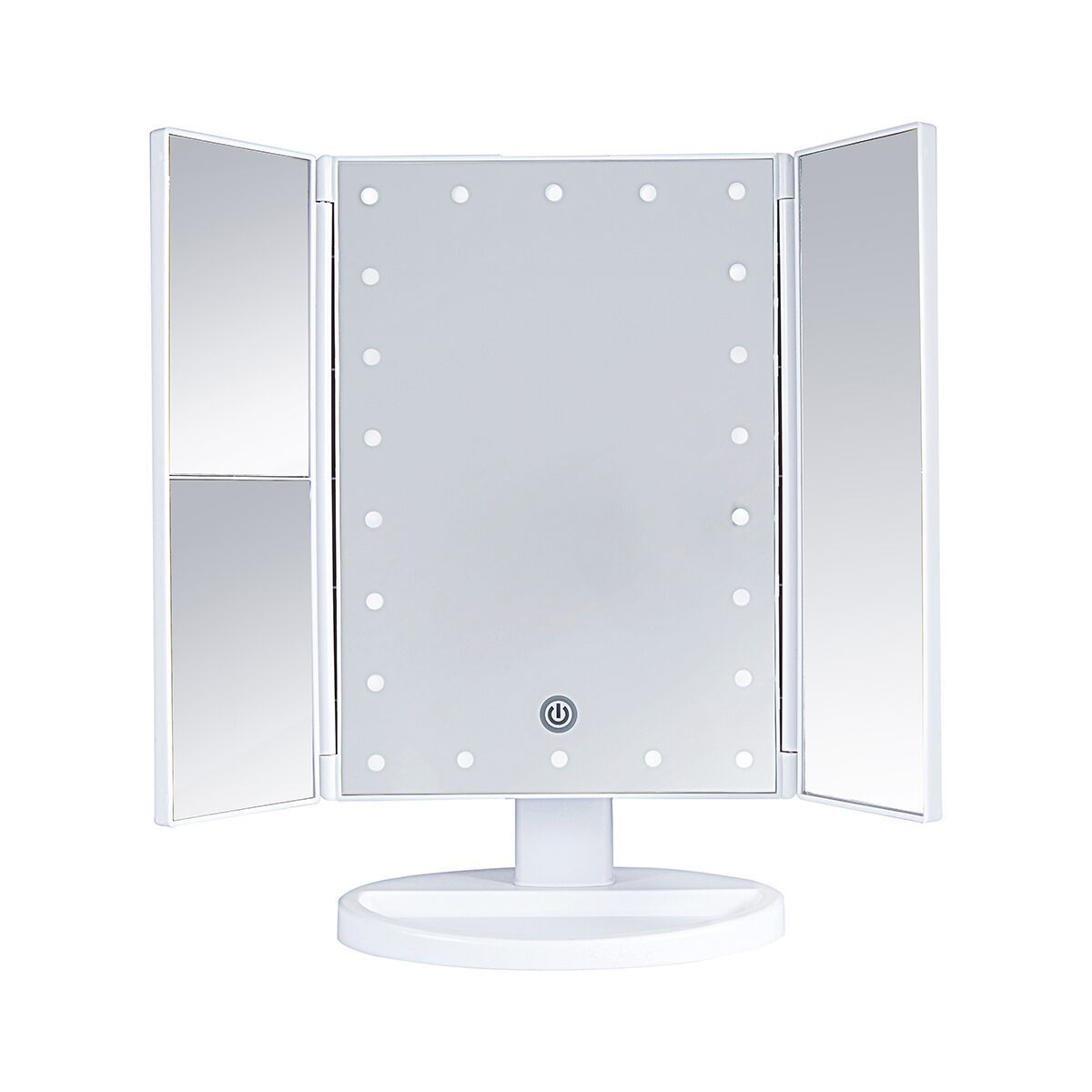 Compact Three-Sided Foldable Beauty Mirror