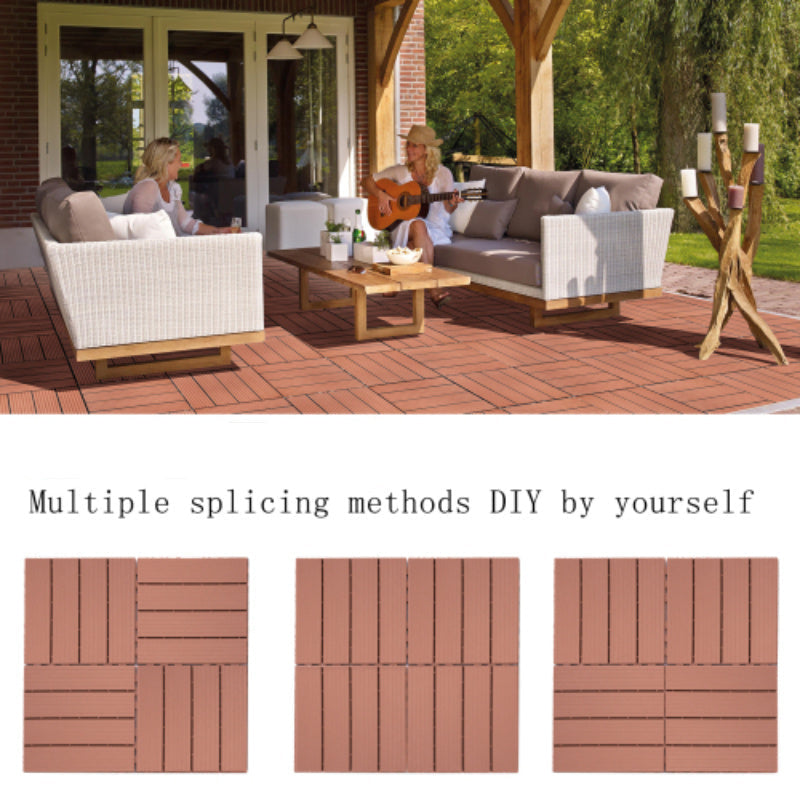 Plastic Interlocking Deck Tiles 44pk