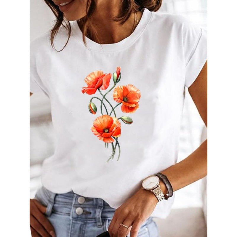 Women's Casual Print T-Shirt