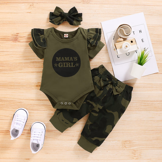 Mama's Girl Camo Outfit 3pcs set