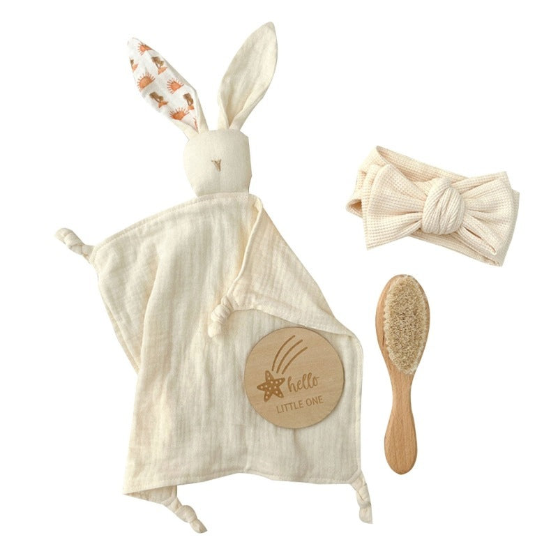 Baby Muslin Wooden Gift Sets