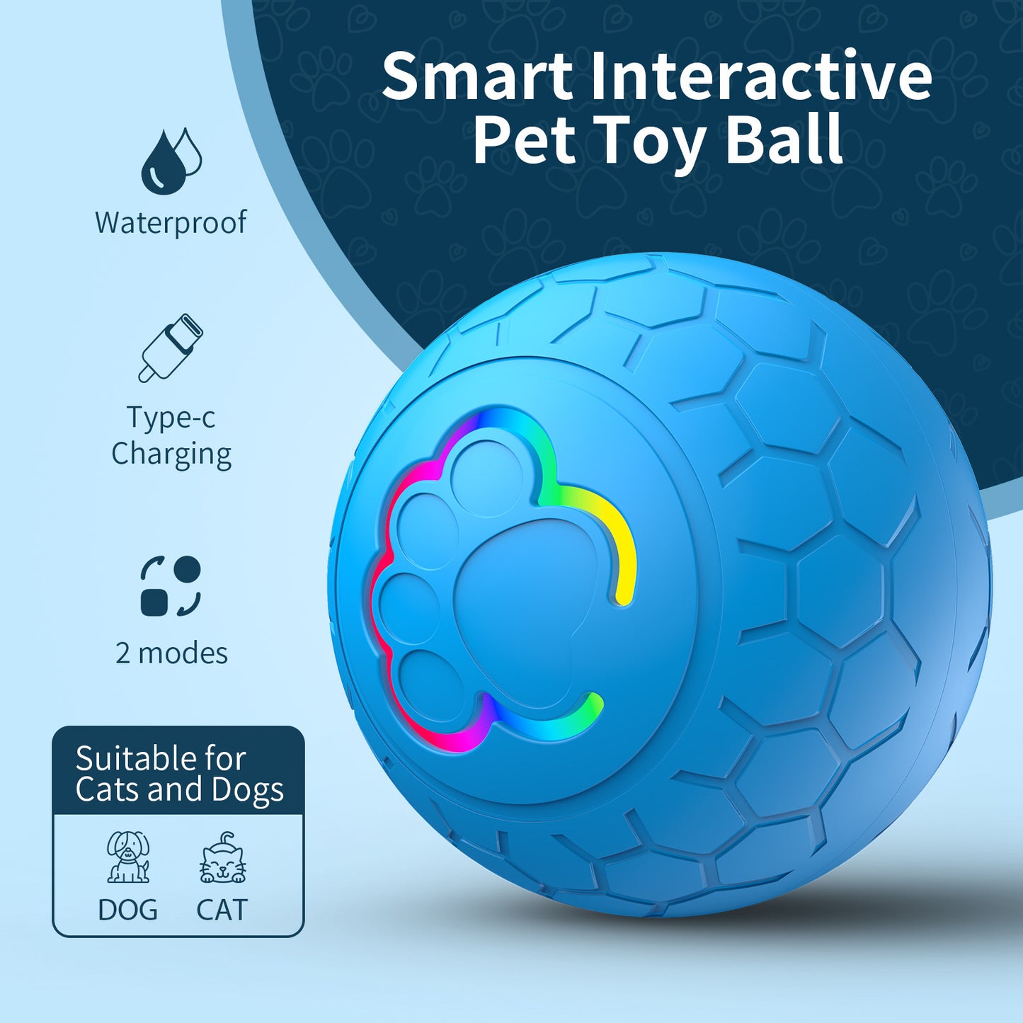 Smart Interactive Pet Toy Ball