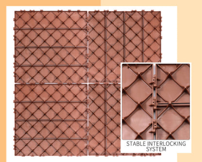 Plastic Interlocking Deck Tiles 44pk