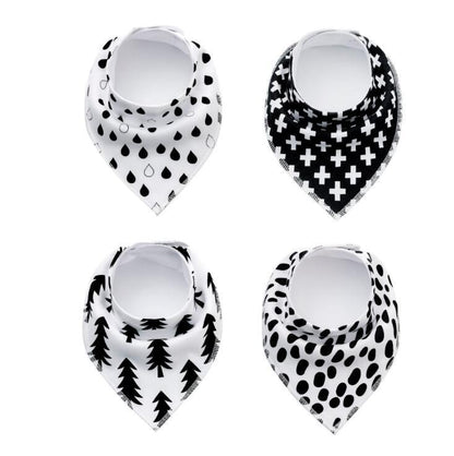 Baby Bandana Bib 4pk