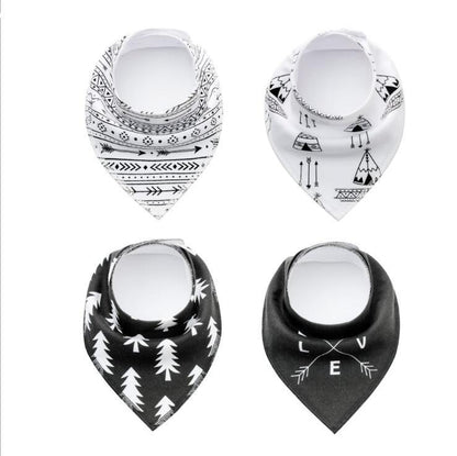 Baby Bandana Bib 4pk