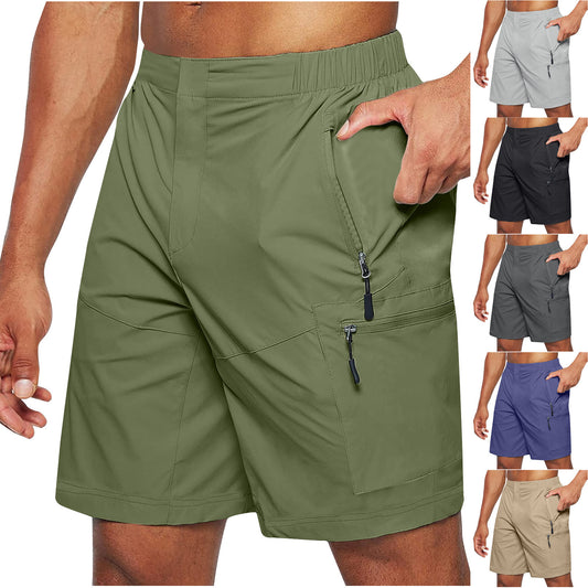 Men's Casual Zipper Cargo Shorts