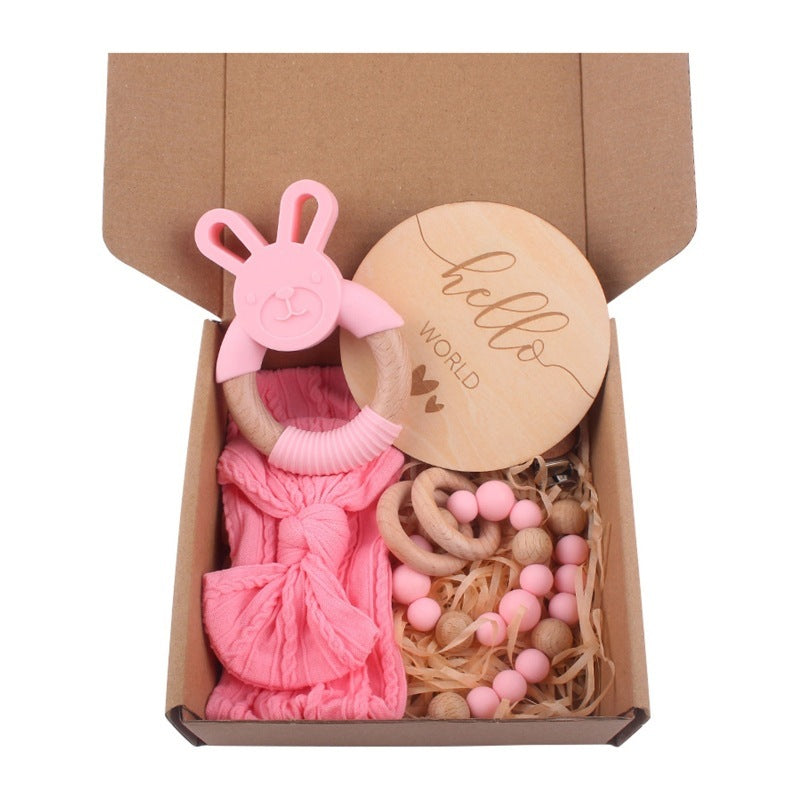 Baby Muslin Wooden Gift Sets