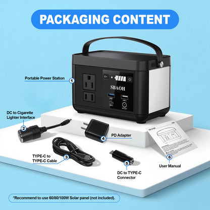 SBAOH P86 Portable Solar Generator