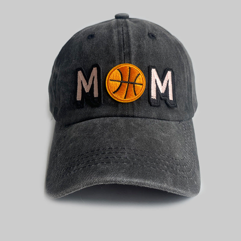 Simple Distressed Basketball Mom Hat
