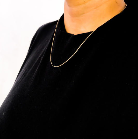 10K Rope Chain Necklace
