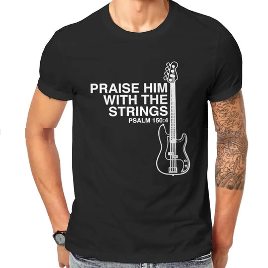 Christian Praise Him Guitar Rock T-Shirt