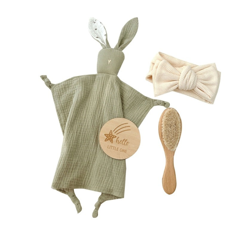 Baby Muslin Wooden Gift Sets