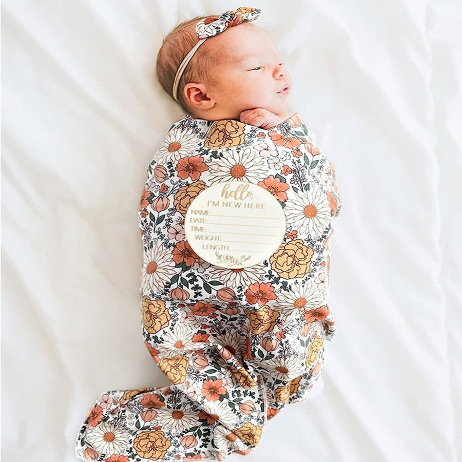 Baby's Floral Arrival Set 4pcs