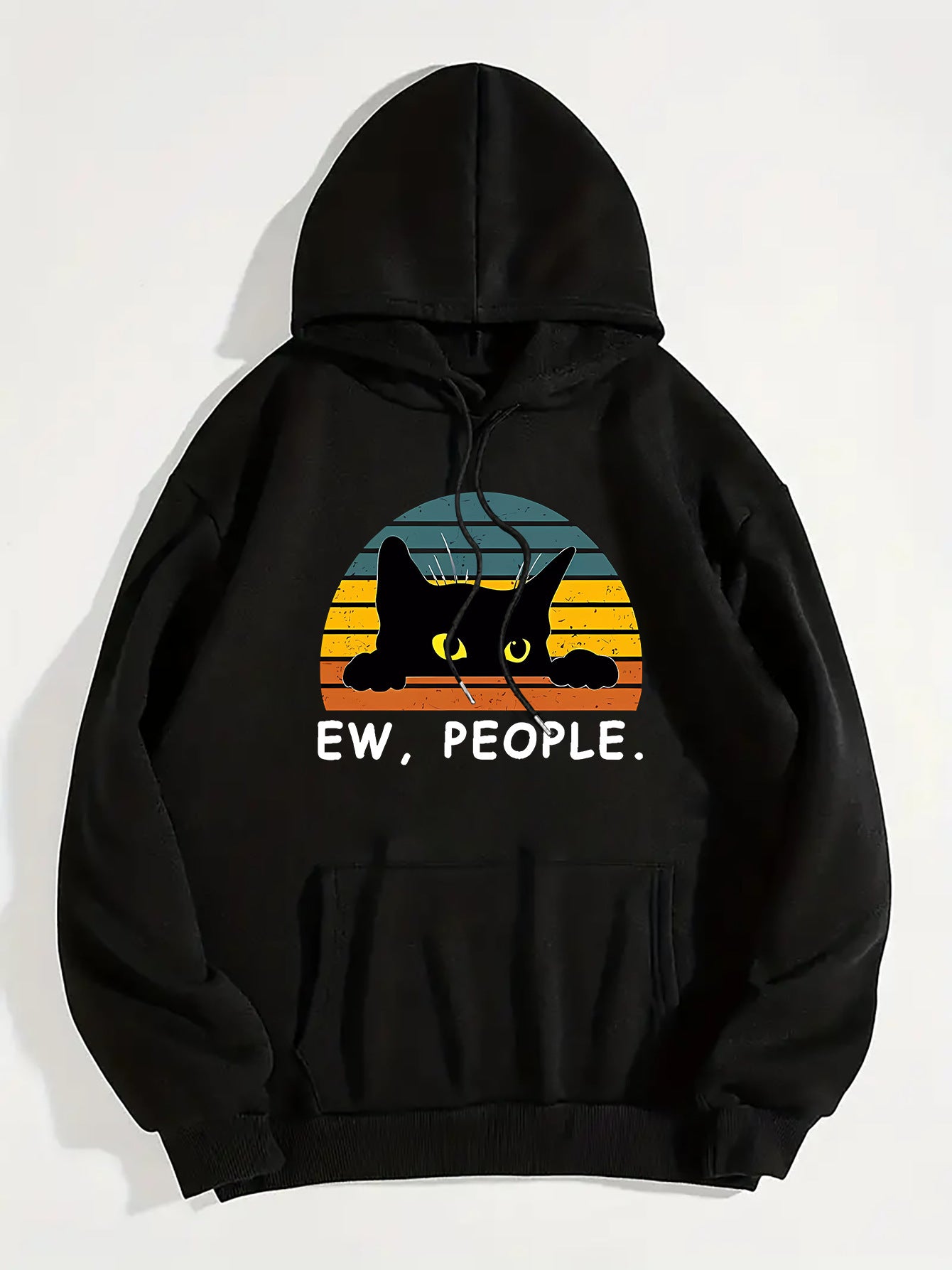 Women's Ew People Cat Hoodie
