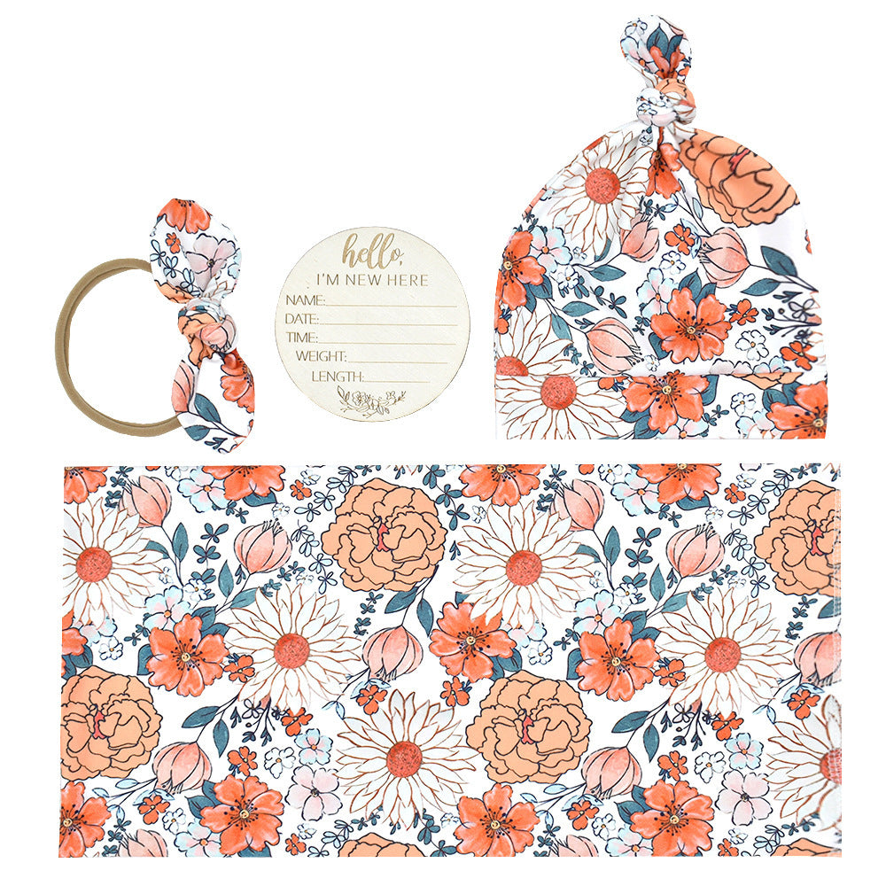 Baby's Floral Arrival Set 4pcs
