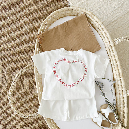 Baby Girl's Love Me More Outfit 2pcs set