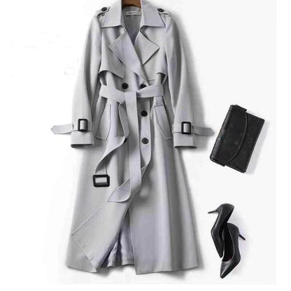 Women's Double-Breasted Trench Coat