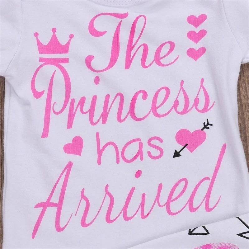 Baby The Princess Has Arrived Outfit 4pcs set