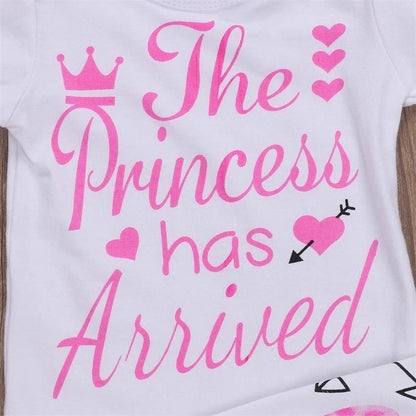 Baby The Princess Has Arrived Outfit 4pcs set