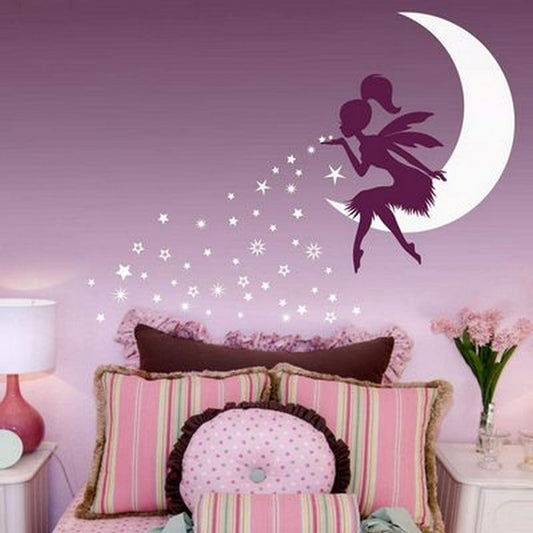 Moon Fairy Wall Decal