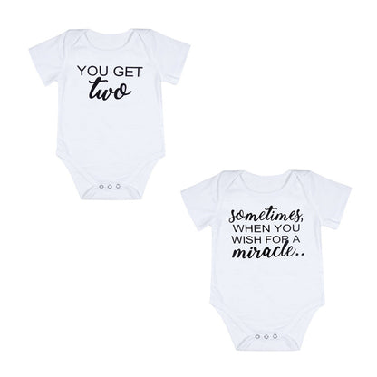 Baby Twin Onesies 2pk