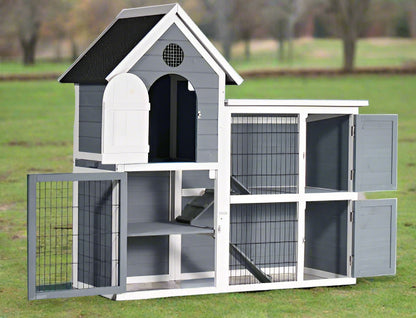 Large 2-Story Rabbit Hutch