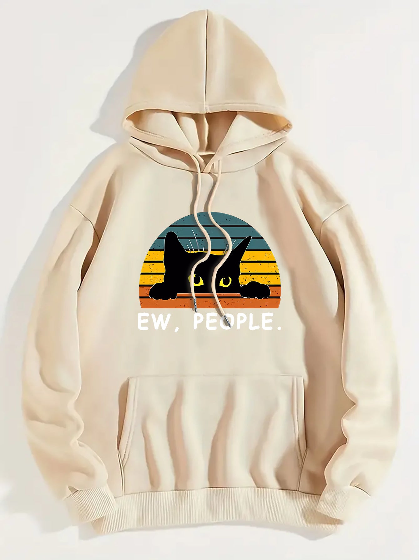 Women's Ew People Cat Hoodie