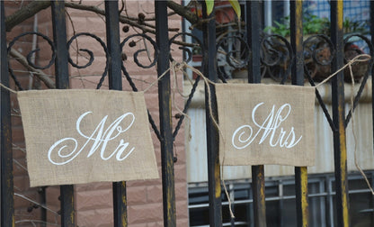 Bride & Groom Wedding Chair Decor