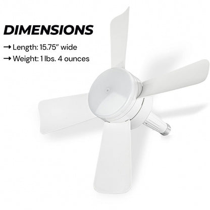 Bell + Howell Socket Fan Light