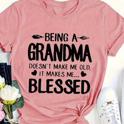 Women's Round Neck Print T-shirt