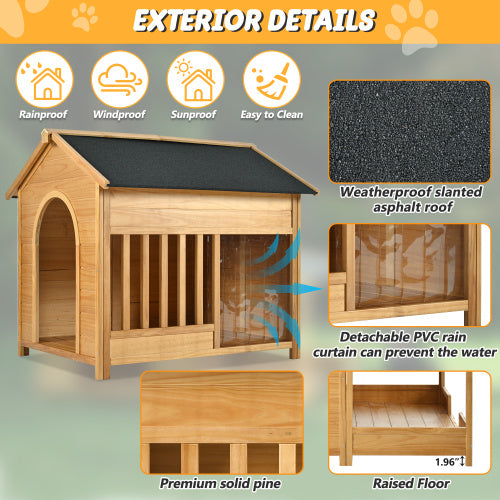 Large Wooden Doghouse