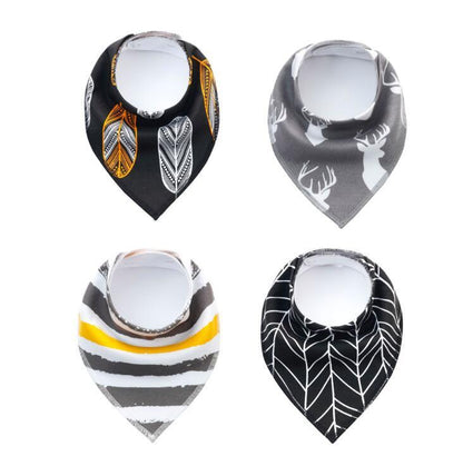 Baby Bandana Bib 4pk