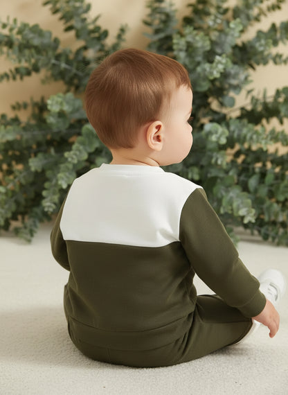 Baby Boy's Color Block Outfit 2pcs set