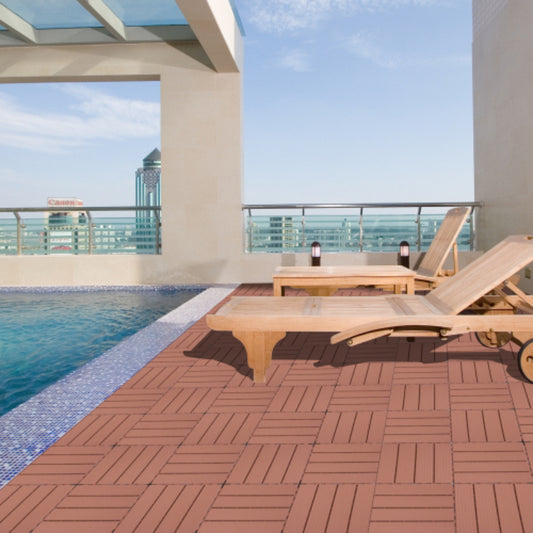 Plastic Interlocking Deck Tiles 44pk