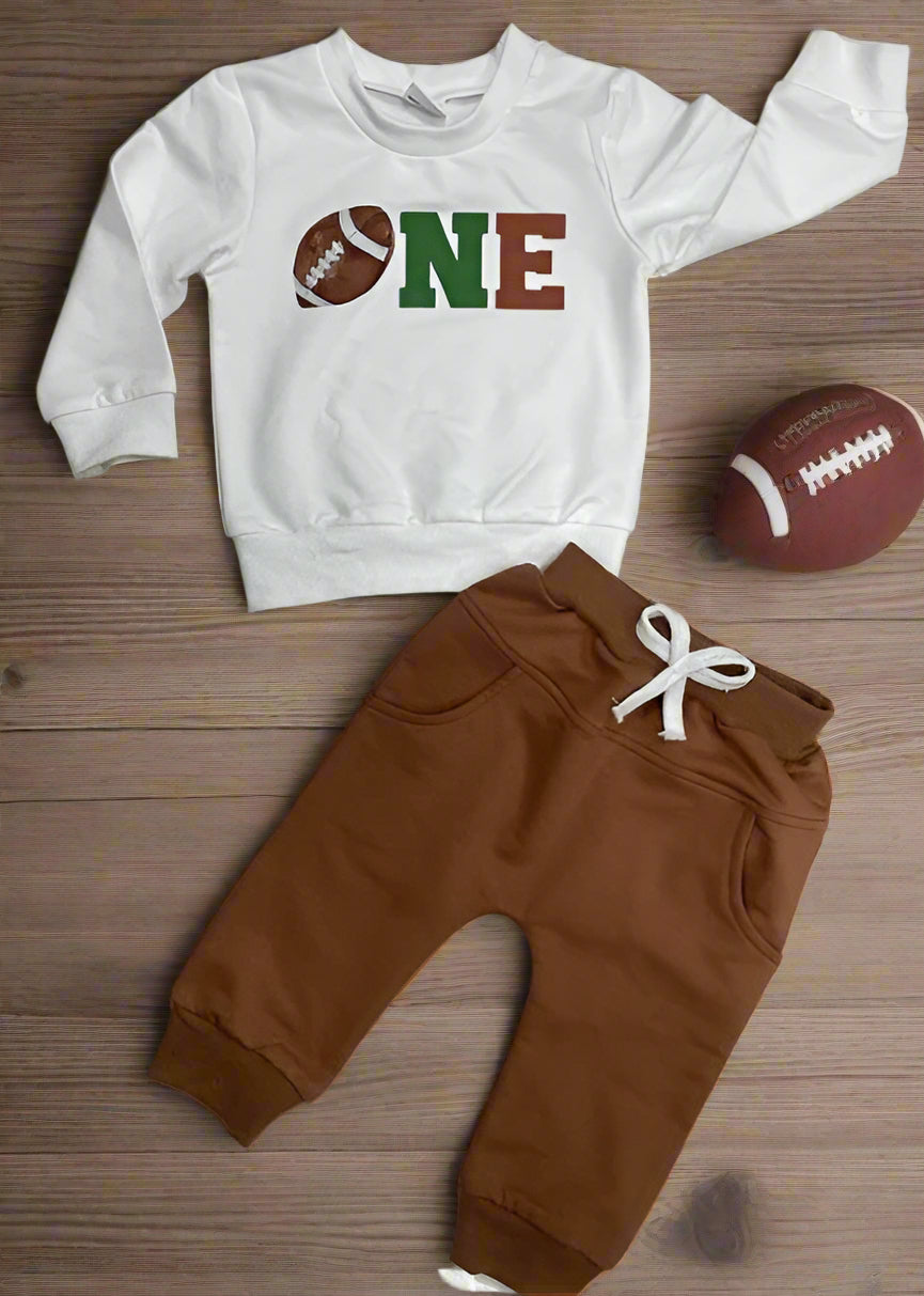Baby Boy Football One Outfit 2pcs set
