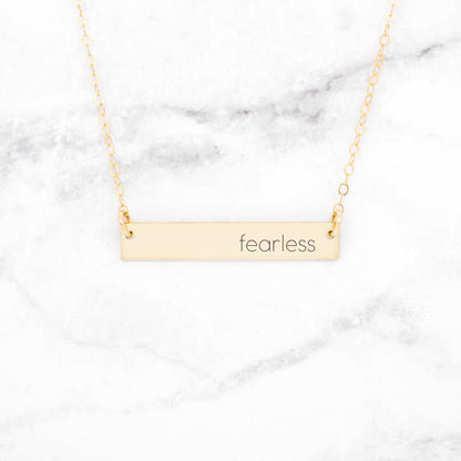 Fearless Bar Necklace