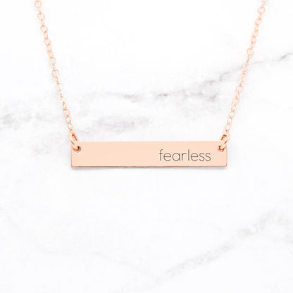 Fearless Bar Necklace